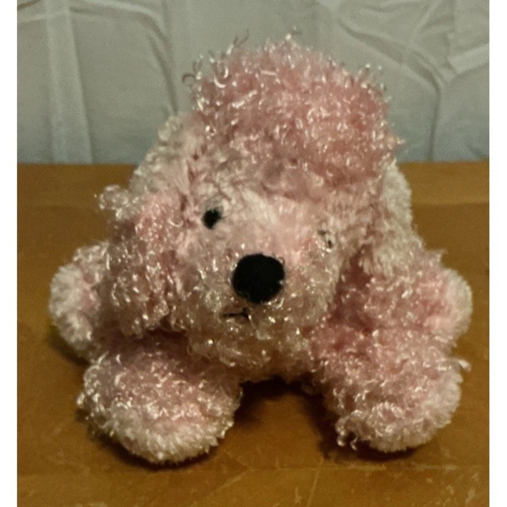 Webkinz Pink Poodle Dog Plush Stuffed Animal HM107 No Code Tag Ganz 7 Inch